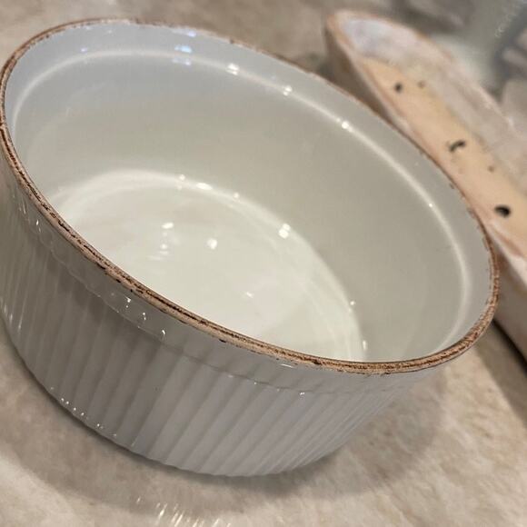 Apilco France Soufflé baking dish 7-3/4” - Picture 4 of 11